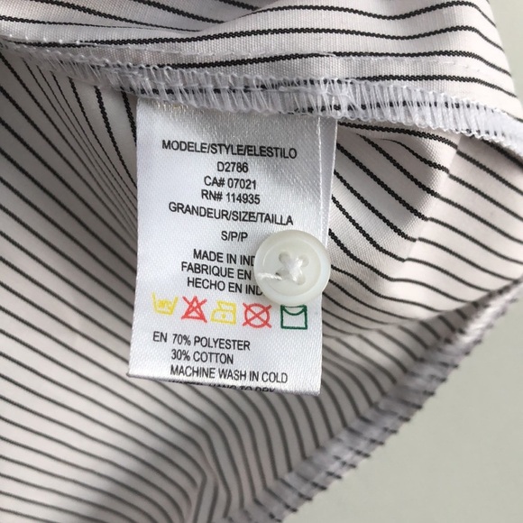 Ripe Womens Mini Dress Size Small Stripes Blue Tunic Dress Shirt Belt - Picture 5 of 7